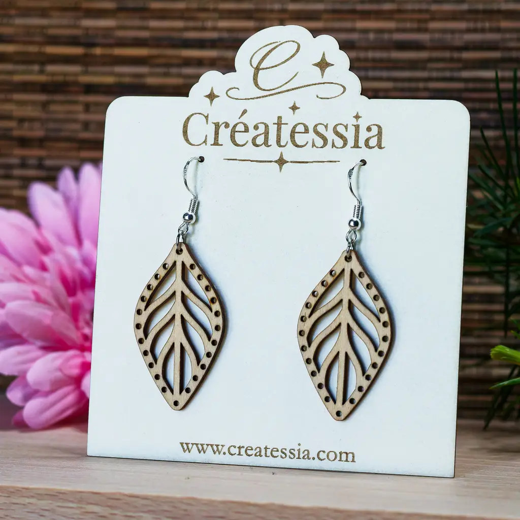[BIJ-BOU-007] Boucles d'oreilles "Laurier"