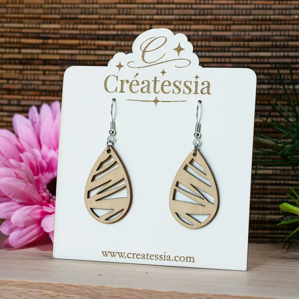 [BIJ-BOU-011] Boucles d'oreilles en bois