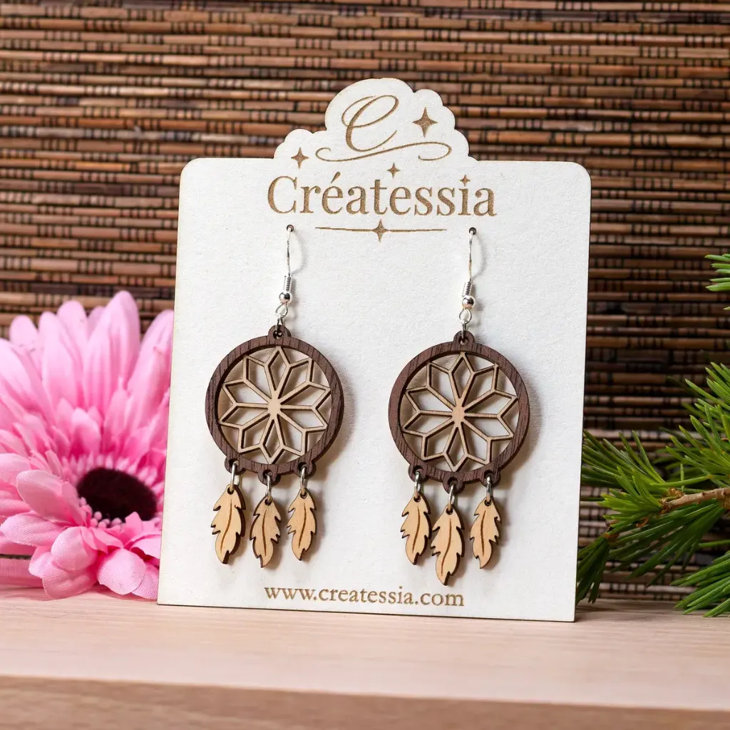 [BIJ-BOU-024] Boucles d'oreilles "Attrape-rêves"