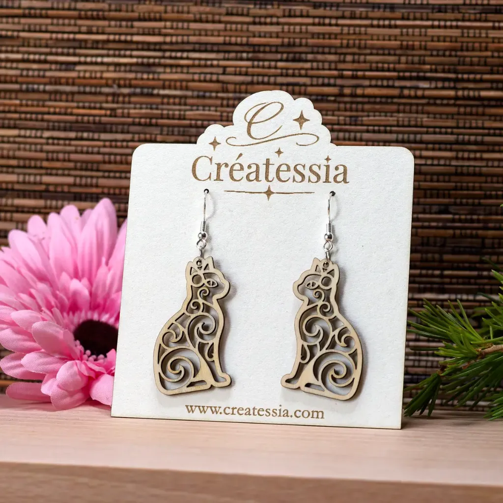 [BIJ-BOU-026] Boucles d'oreilles "Chat"