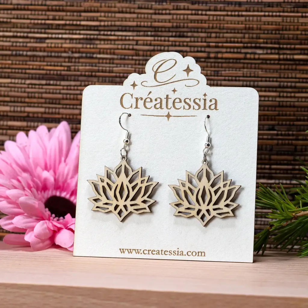 [BIJ-BOU-029] Boucles d'oreilles "Lotus"