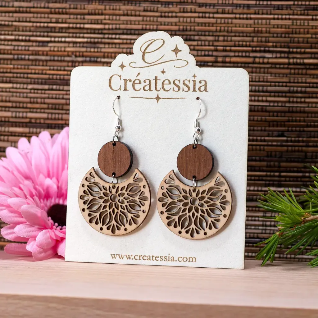 Boucles d'oreilles "Rosace"