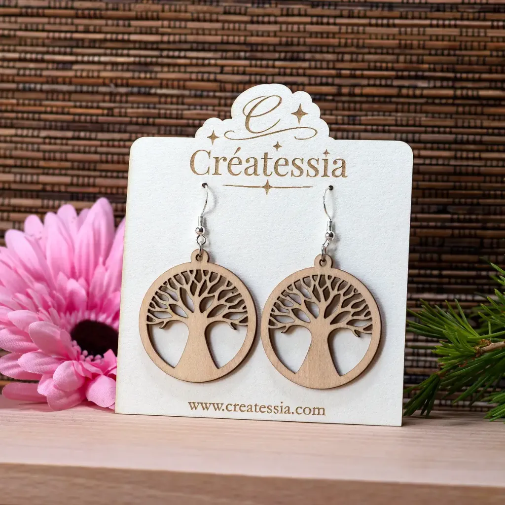 [BIJ-BOU-017] Boucles d'oreilles "Arbre de vie"