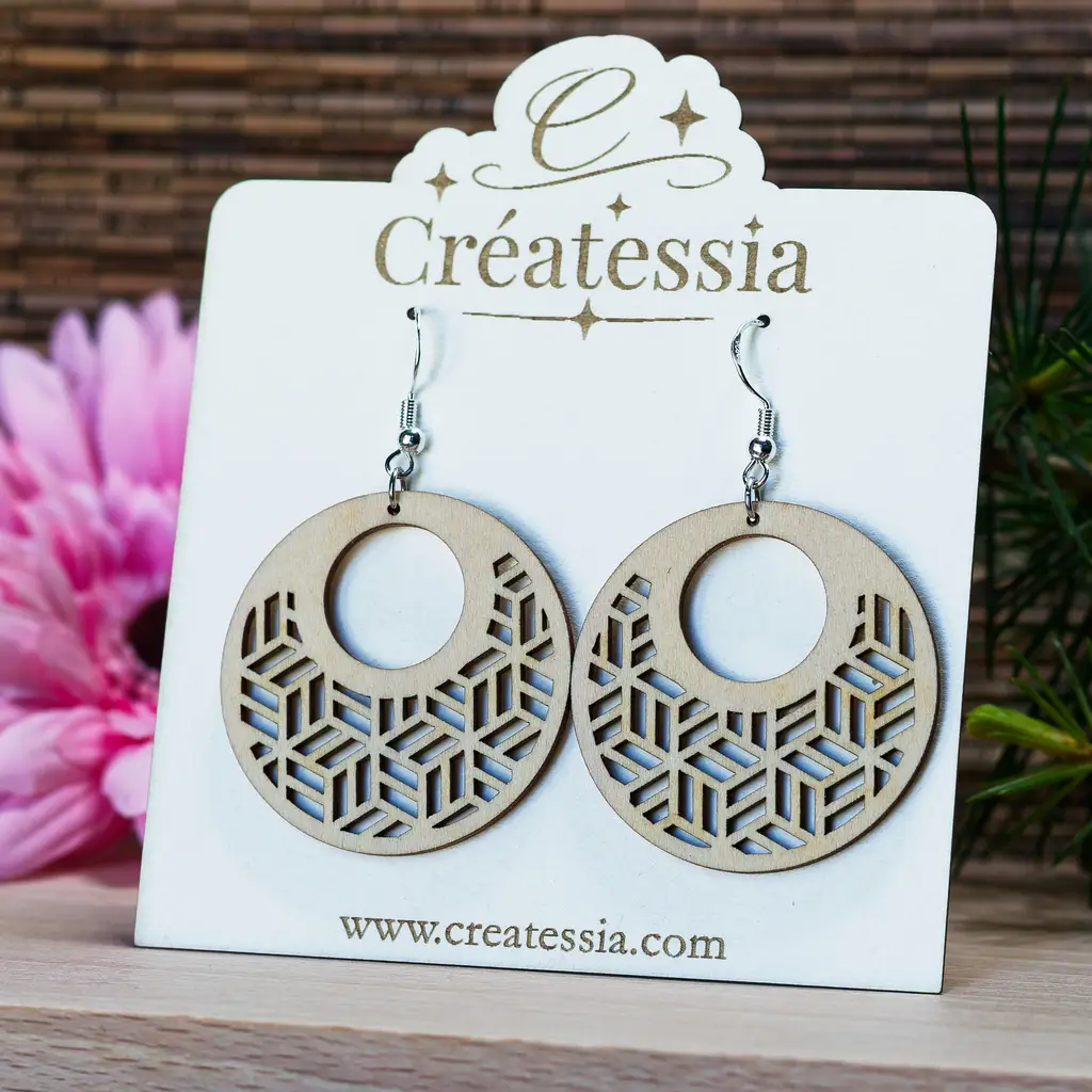 [BIJ-BOU-002] Boucles d'oreilles en bois