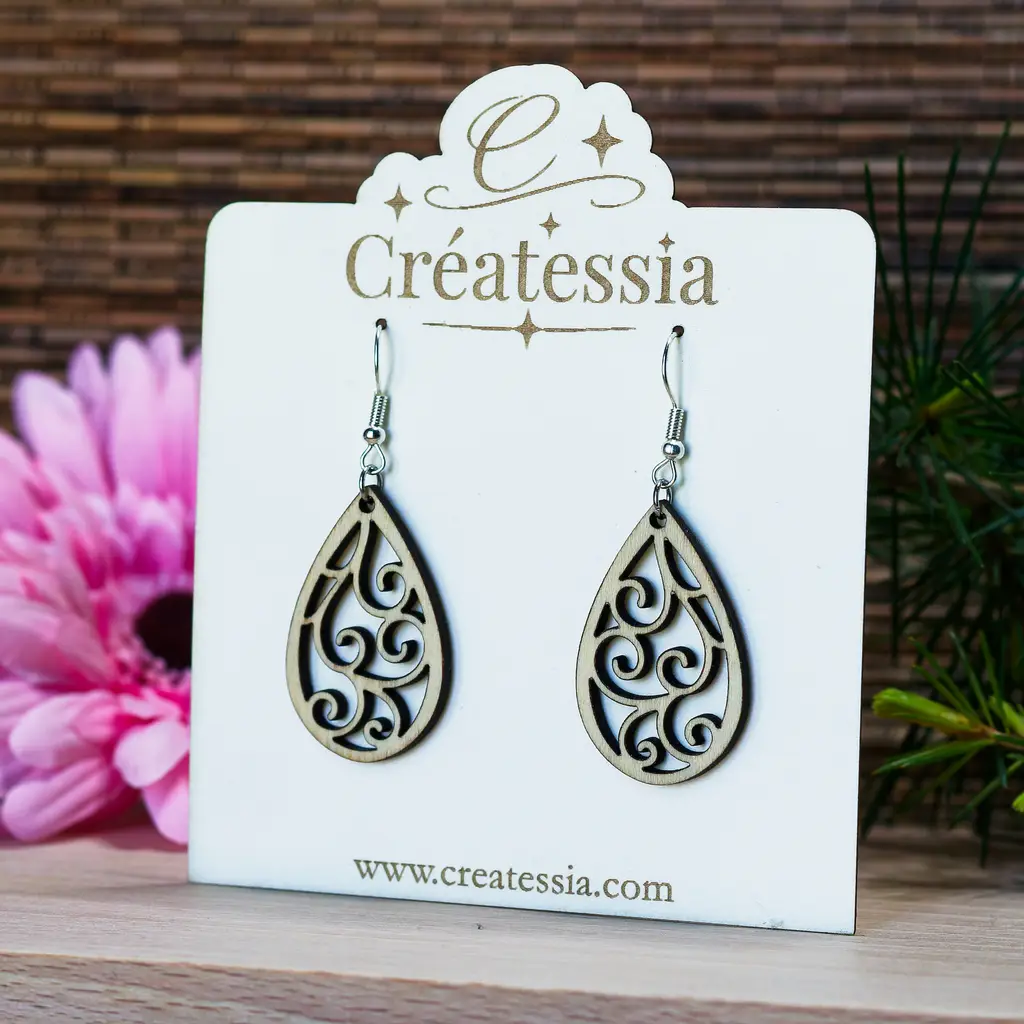 [BIJ-BOU-003] Boucles d'oreilles en bois