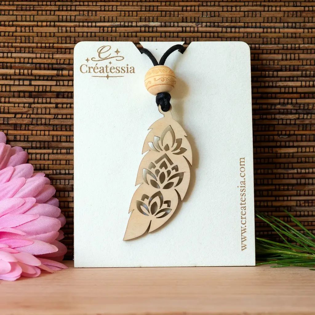 [BIJ-COL-007] Collier "Feuille de lotus"