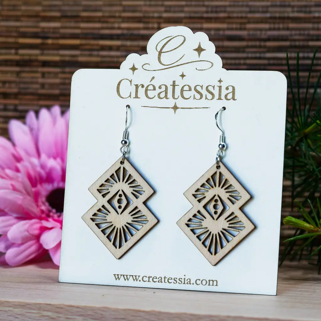 [BIJ-BOU-004] Boucles d'oreilles en bois