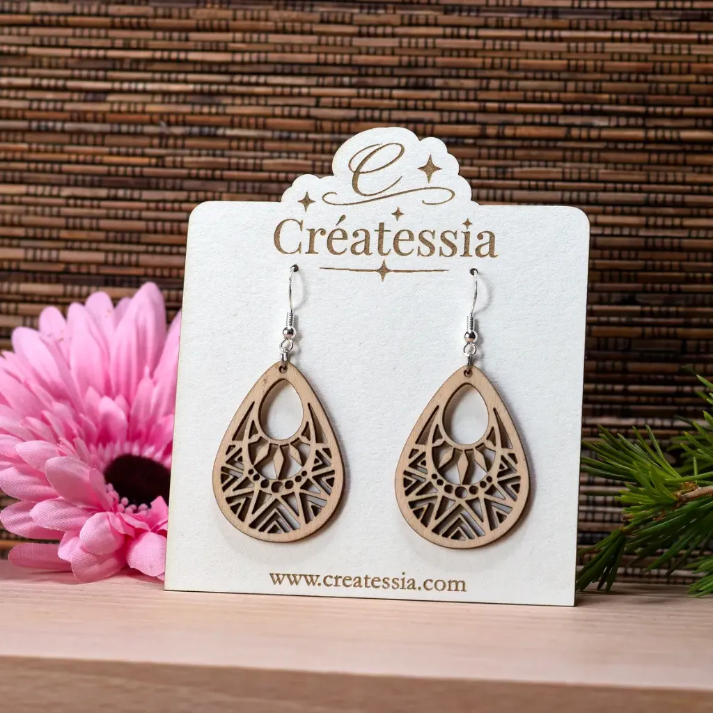 Boucles d'oreilles "Goutte africaine"