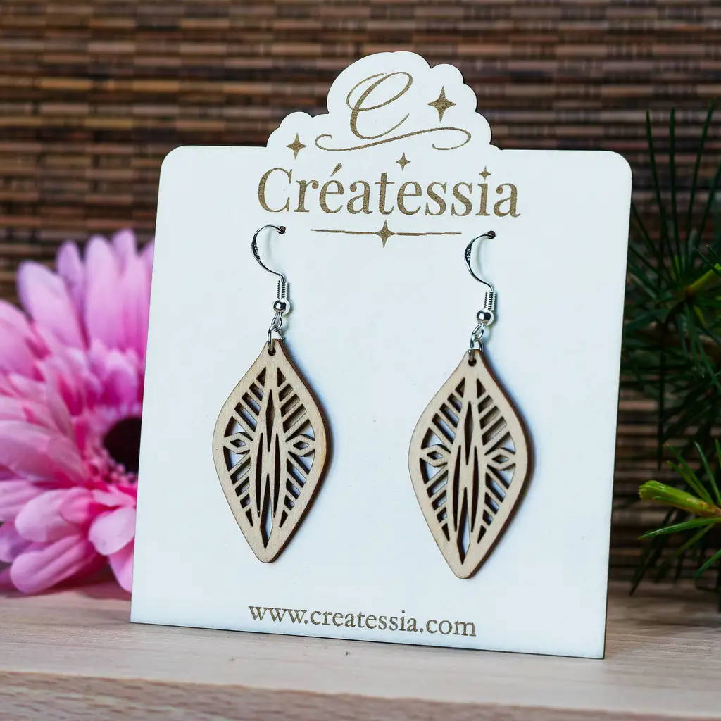 [BIJ-BOU-006] Boucles d'oreilles en bois