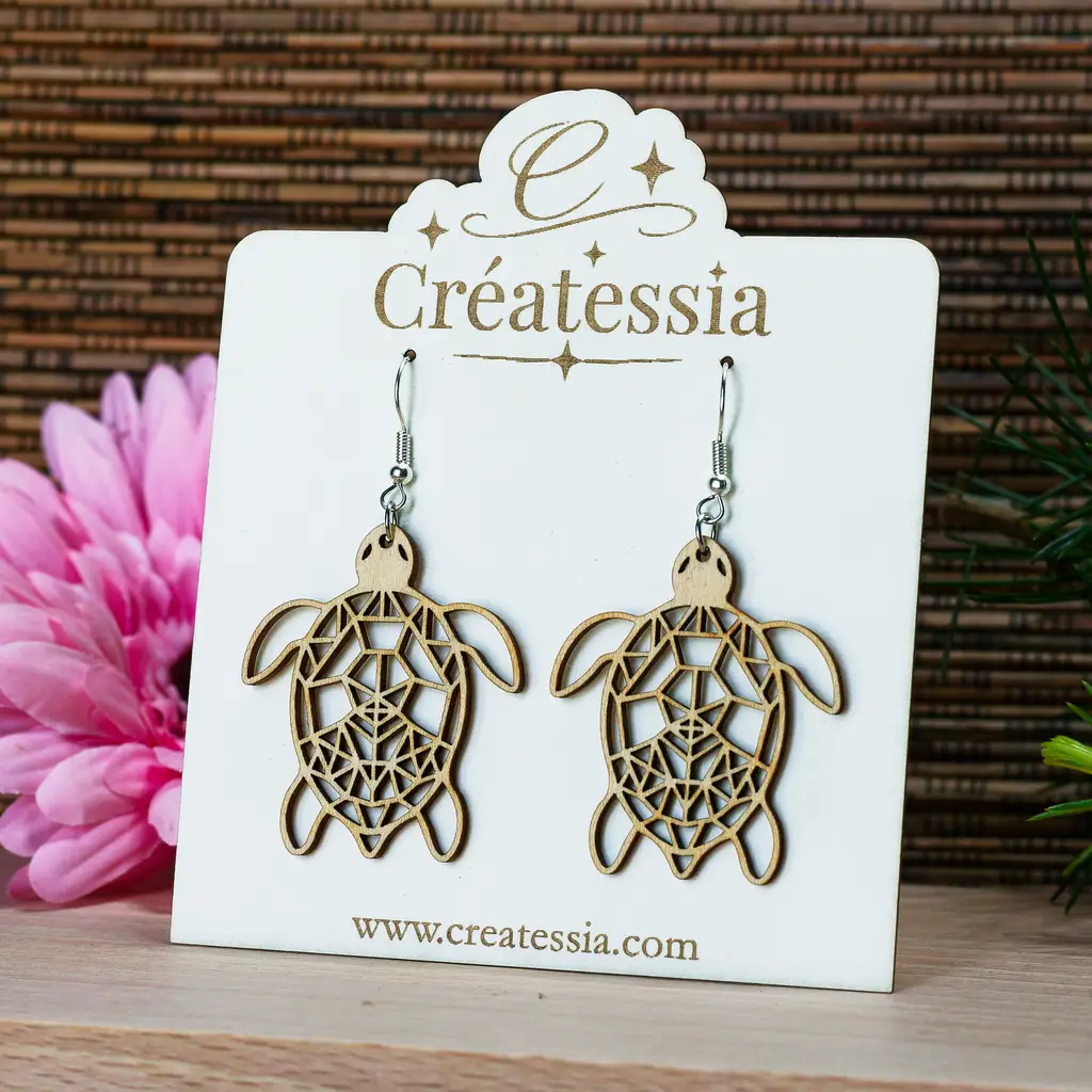 Boucles d'oreilles "Les tortues"