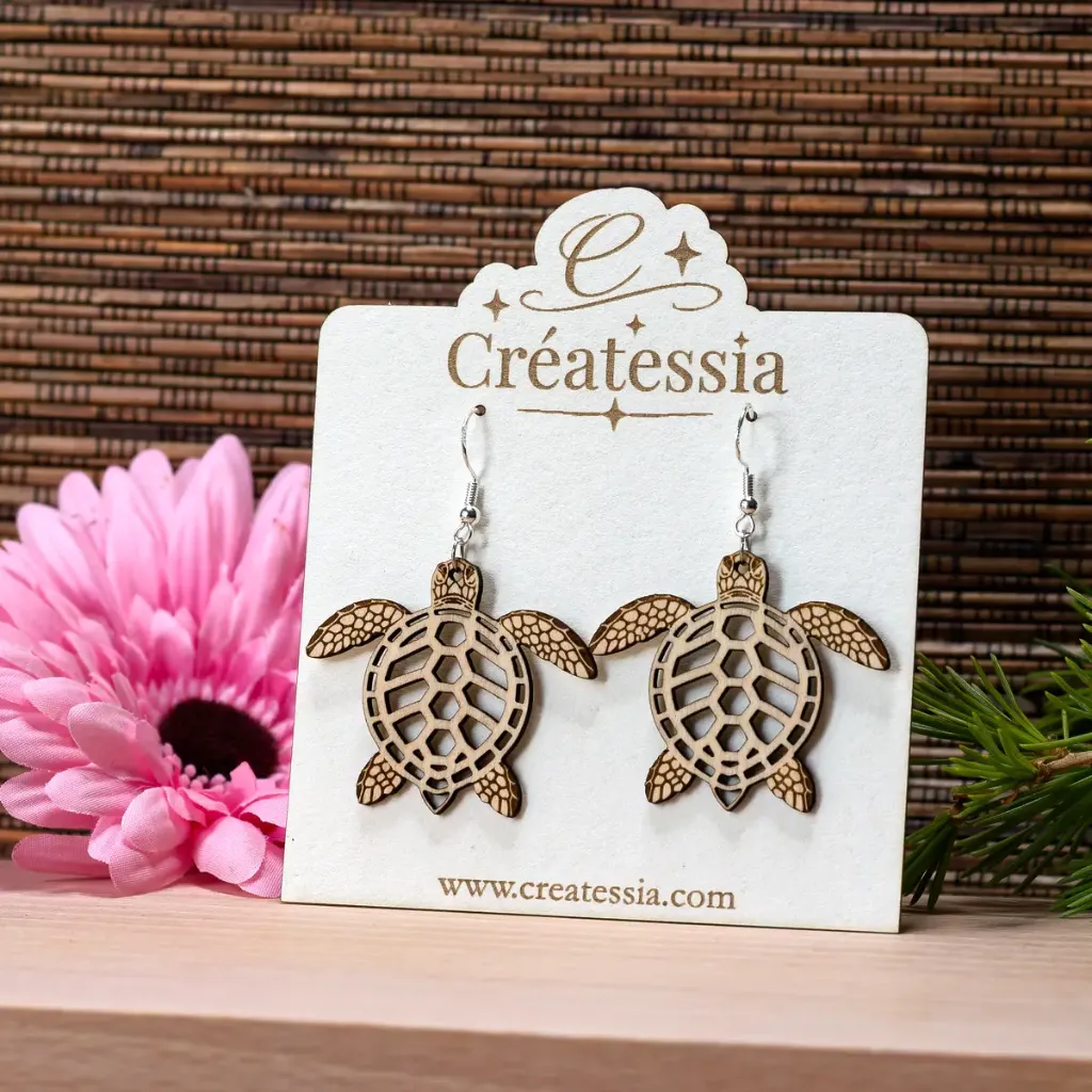 [BIJ-BOU-014] Boucles d'oreilles "Tortue"